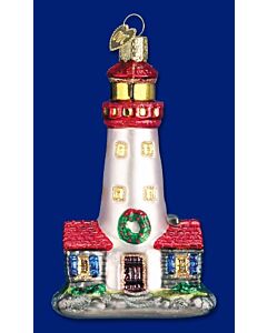 Lighthouse Glass Ornament