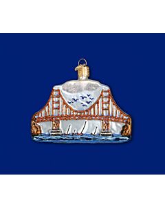 Golden Gate Bridge Glass Ornament