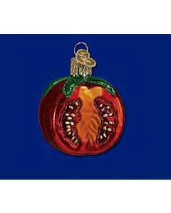 Garden Tomato Glass Ornament