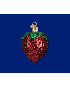 Summer Strawberry Glass Ornament