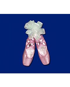 Pair of Ballet Slippers Glass Ornament