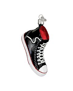 High Top Sneaker Glass Ornament