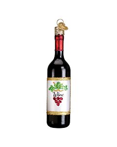 Red Wine Bottle Ornament