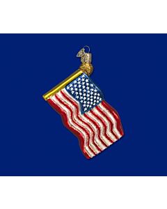 Star-Spangled Banner Glass Ornament