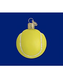 Tennis Ball Glass Ornament