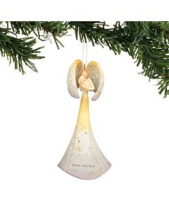 Peace & Love Angel Ornament
