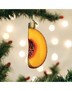 Peach Slice Ornament