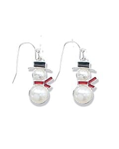 Pearl Snowmen Earrings
