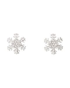 Snowflake with Crystal Earrings