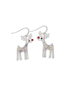 Silver Rudolph Earrings