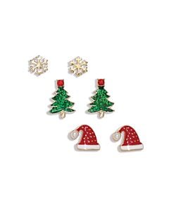 Snowflake Tree Hat Earrings