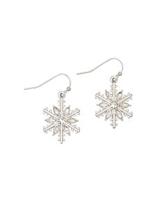 Silver Snowflake Earrings