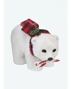 Polar Bear w/Candy Cane