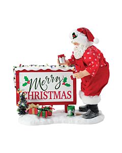 Lighted North Pole Greeting