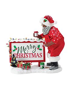 AA Lighted North Pole Greeting