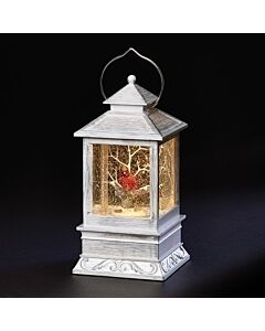 LED Cardinal in Tree Lantern
