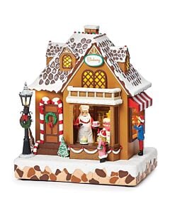 Lighted Musical Santa's Bakery with Kids