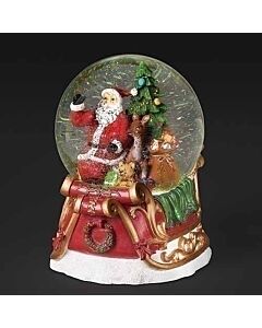 MUSICAL LED SWIRL DOME SANTA