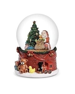 Musical Santa with Gifts Snowglobe