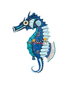 Salty Seahorse Clock