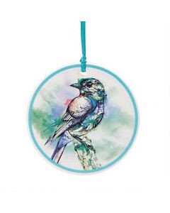 Teal Bird Ornament