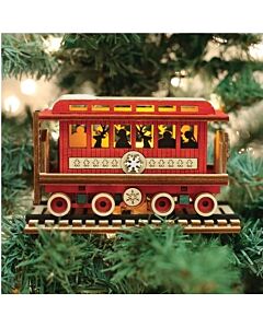 Passenger Car Elves Ornament