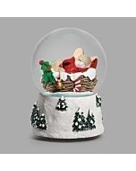 Mouse and Cardinal in Nest Water Globe