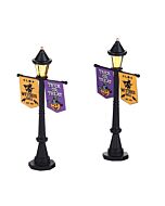 Halloween Festival Street Lamps, Set of 2