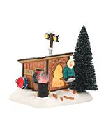 Department 56’s Griswold Sled Shack building captures the chaotic humor of Clark Griswold sledding straight through the warming house. With detailed design and playful storytelling, this piece brings one of Christmas Vacation’s most memorable moments to y