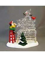 A Busy Elf - North Pole Sign