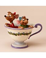 Tea For Two - Jaq And Gus In Tea Cup Figurine