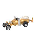 Miniature replica of Grandpa Munster’s iconic Drag-U-La car, styled with spooky flair and classic hot rod details, perfect for eerie village displays.