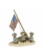 A poignant tribute to first responders, a heartfelt figurine honoring those who made the ultimate sacrifice, with a portion of proceeds supporting the First Responders Children's Foundation.