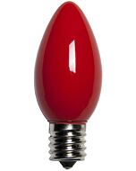C7 Red Opaque Bulbs - Incandescent