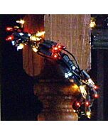 Red Green and Clear Garland - 300 Lights - Incandescent