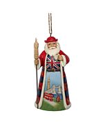 British Santa Ornament