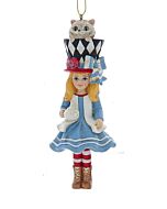 Alice w/Cat Nutcracker Ornament