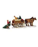 Christmas Tree Wagon, Set of 2