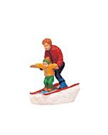 Father Son Skiing