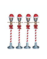 Santa Hat Steet Lamp Set of 4