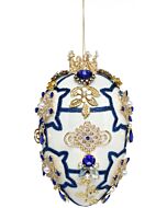 Chinoiserie Faberge Jewel Egg Ornament