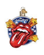 The Rolling Stones Tongue ornament captures the band’s iconic logo in bold red and white, radiating rock legend attitude. A striking collectible, it brings rebellious flair and music history to holiday décor.