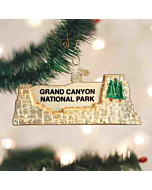The Grand Canyon National Park Ornament features the park’s entrance sign, welcoming visitors to the breathtaking expanse of the Colorado River gorge. This Old World Christmas collectible captures the awe-inspiring beauty and iconic landscapes of this nat