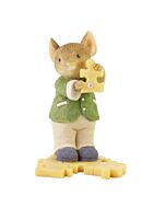 Charming Tails with Heart Puzzler Mouse, offering a vintage puzzle piece with a warm, helpful smile. This whimsical problem-solver’s timeless appeal makes it a nostalgic companion for puzzle enthusiasts and collectors alike—a tiny token of patience for ev