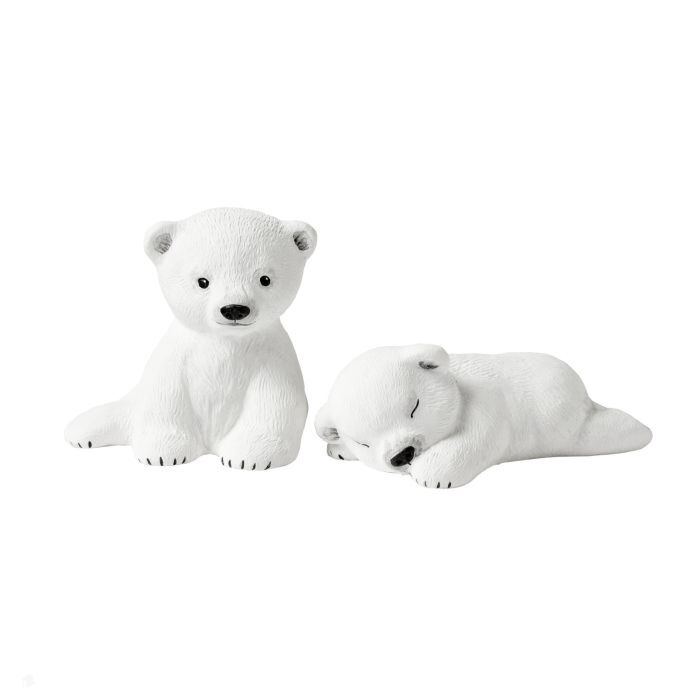 KLARBORG 55344 S/2 Enok and Nuka Baby Polar Bears, Set of 2