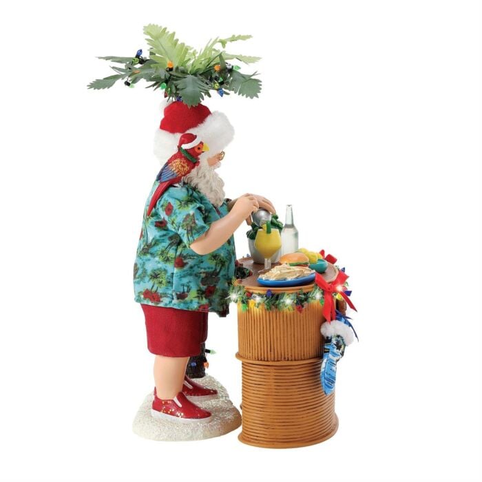 POSSIBLE DREAMS 6016443 Santa's Tiki Bar, Set of 2