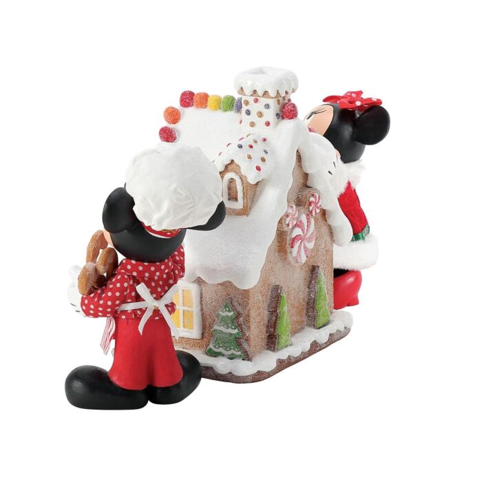 POSSIBLE DREAMS 6016447 Minnie and Mickey's Gingerbread House, Set