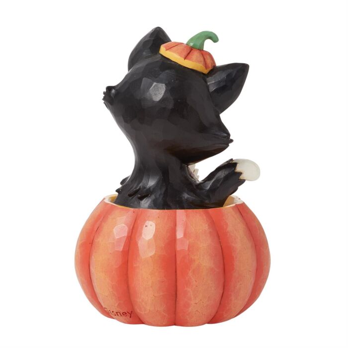 DISNEY TRADITIONS 6016583 Mini Figaro in Jack-O-Lantern