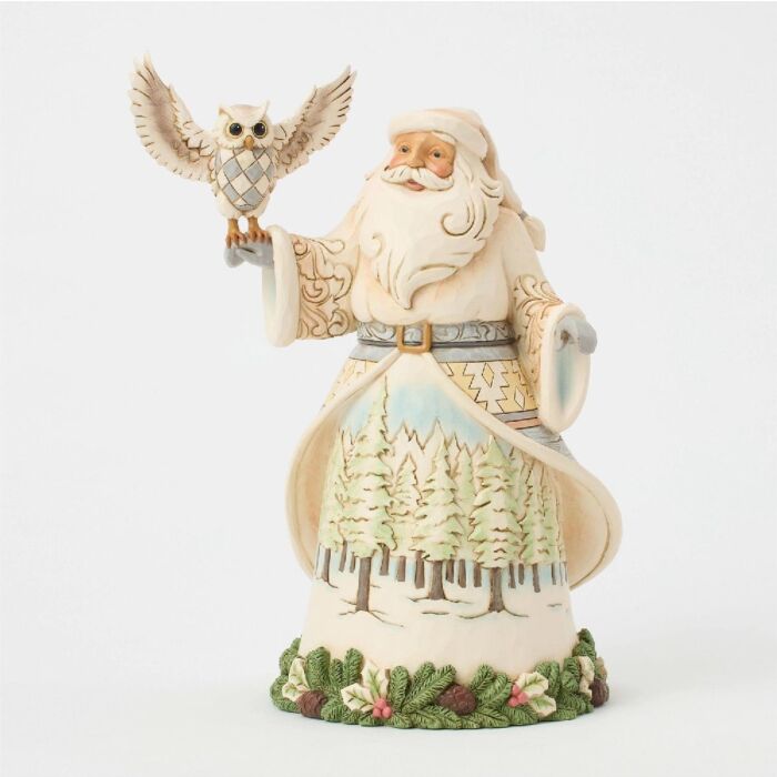 JIM SHORE HEARTWOOD CREEK 6017171 Santa's Woodland Messenger
