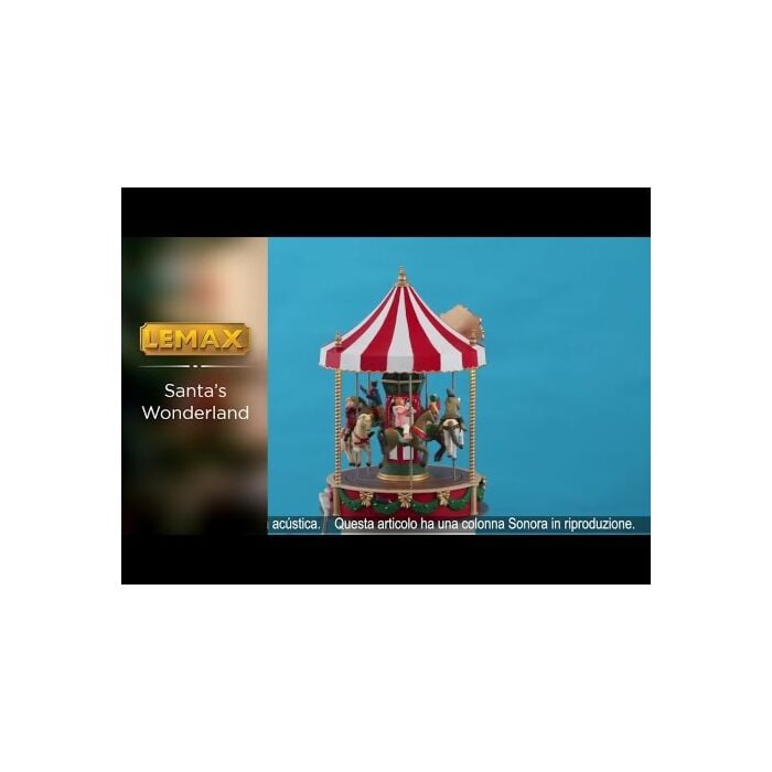 LEMAX 14821 Christmas Cheer Carousel